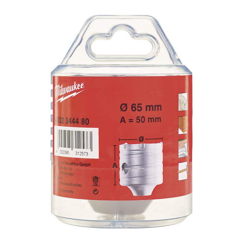 Corona Sds-plus TCT M16 65X50 Milwaukee 65X50 Mm - Imagen 2