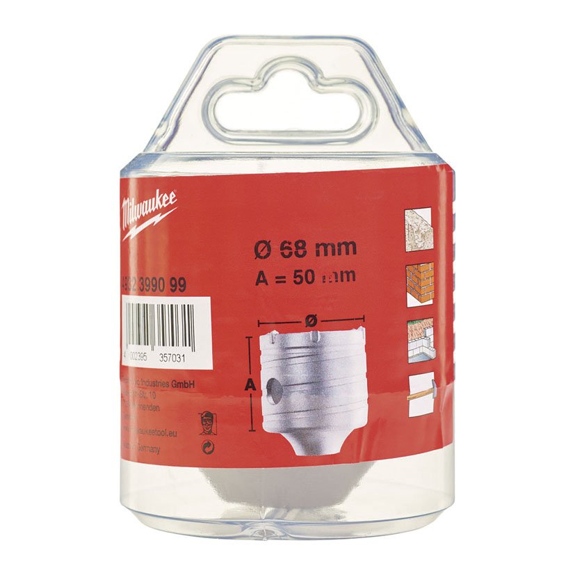 Corona Sds-plus TCT M16 68X50 Milwaukee 68X50 Mm - Imagen 2