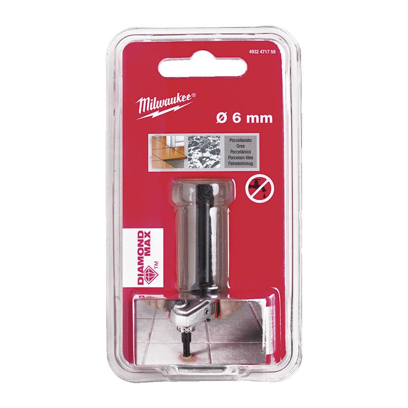 BROCA Diamantada M14 6 MM Milwaukee 6 MM - Imagen 2