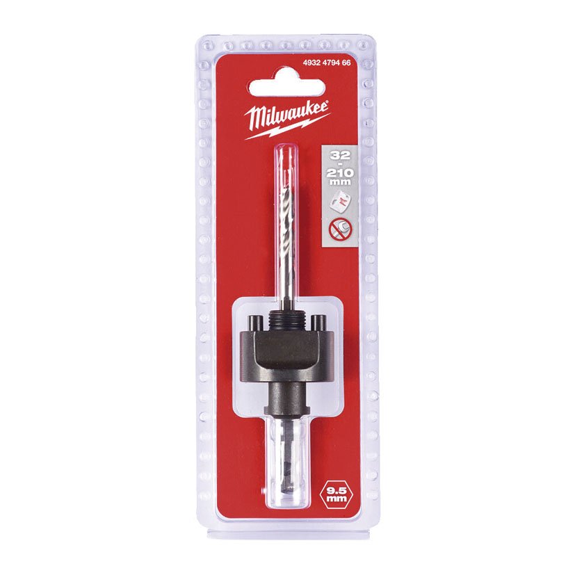 Husillo 32-210 MM / 9 5 HEX Milwaukee 210 MM sierra corona - Imagen 2