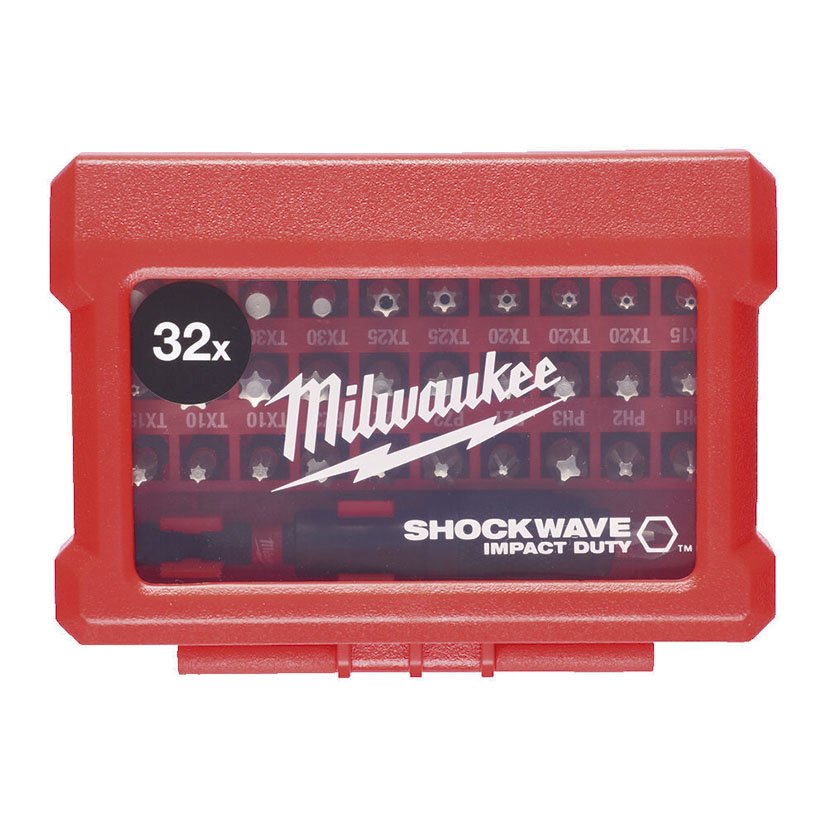 Estuche 32 Piezas Shockwave Milwaukee 31X25 Mm 3 Mm punta atornillado - Imagen 2