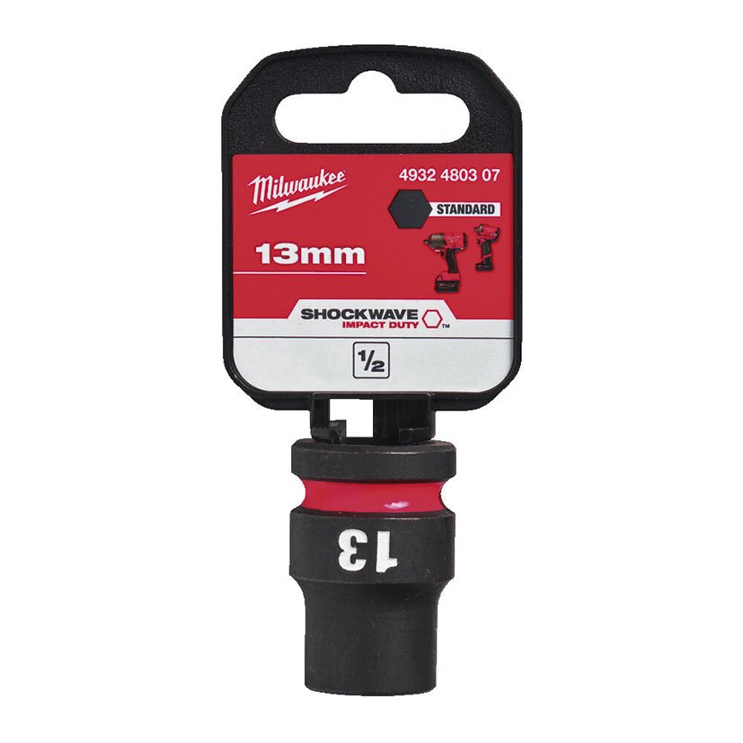 VASO Impacto 1/2" CORTO 13 MM Milwaukee 13 MM llav - Imagen 2