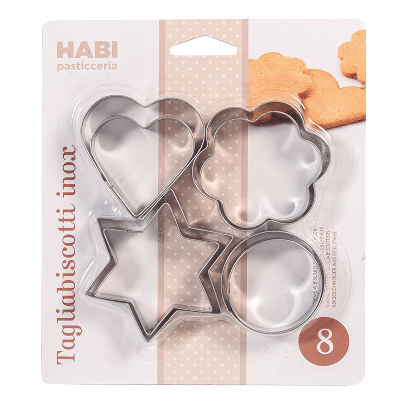 Juego 8 CORTA Galletas INOX Surtido Pengo manga utensilio - Imagen 2