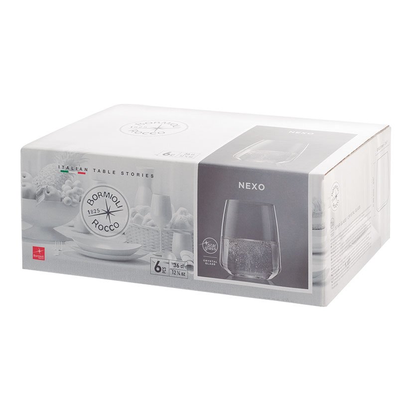 VASO Vidrio 36 CL NEXO 6 Unidades Bormioli cristalería mesa - Imagen 2