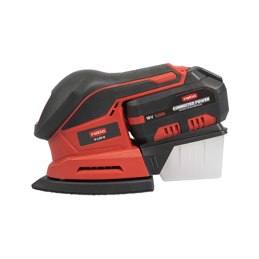 Lijadora TIPO MOUSE R-L20-B RATIO Proseries 148X148X100 Mm 18 V - Imagen 2