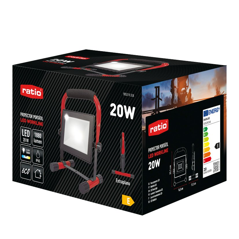 FOCO LED ALTA Potenc 20 W Workline 5000K RATIO 20 W 1X20 lámpara trabajo - Imagen 4