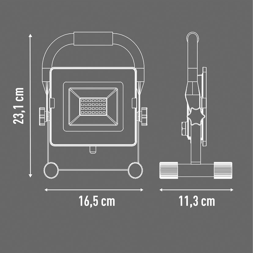FOCO LED ALTA Potenc 20 W Workline 5000K RATIO 20 W 1X20 lámpara trabajo - Imagen 5