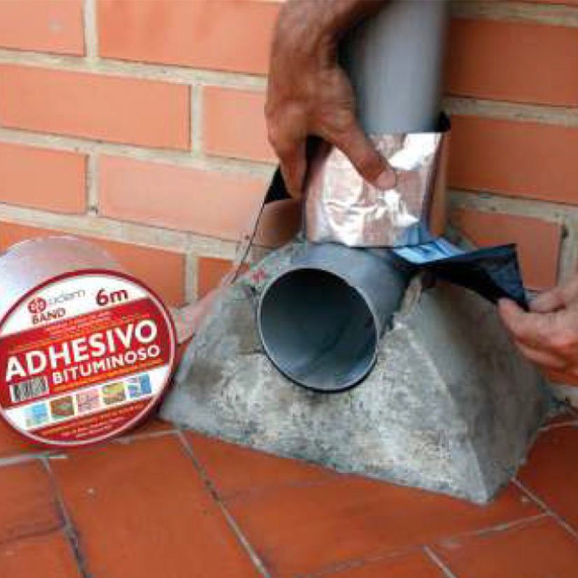 CINTA Bituminosa Aluminio 10CMX10M Odem 10 Cm 10 M adhesiva - Imagen 2
