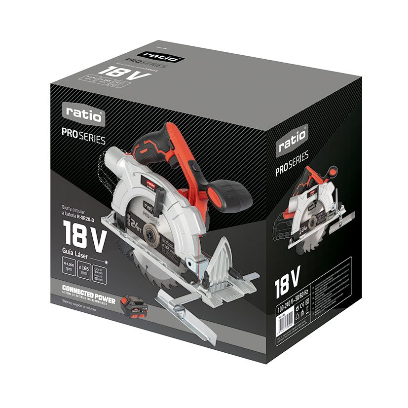 Sierra Circular Ø DISCO 165 MM RSR20-B RATIO Proseries 18 V portátil - Imagen 11