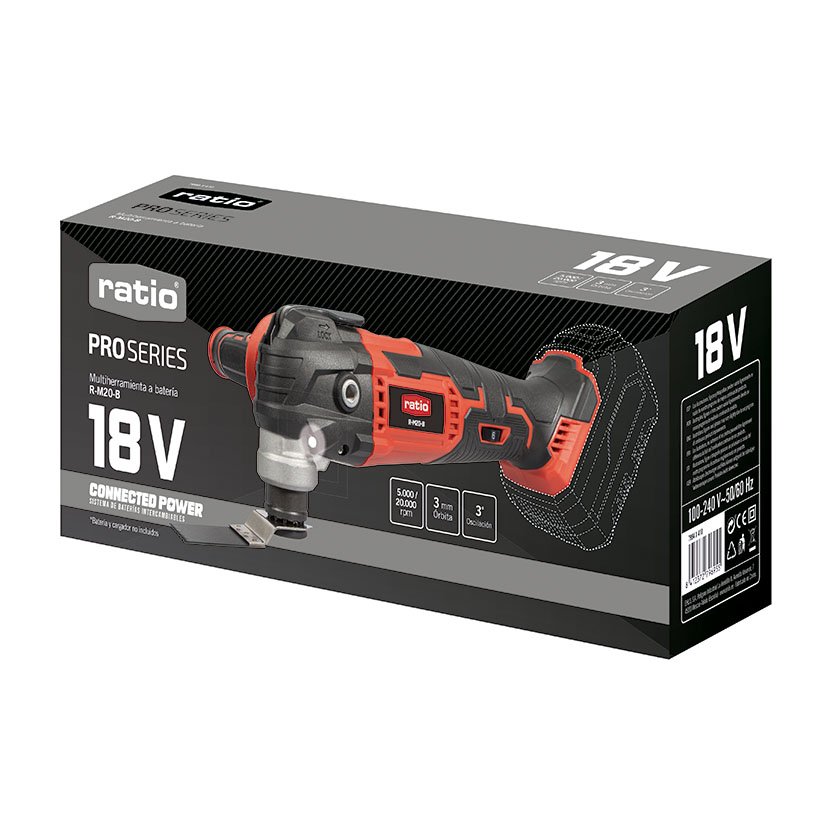 Multiherramienta Oscilante RM20-B RATIO Proseries 18 V 1 Kg eléctrica - Imagen 10