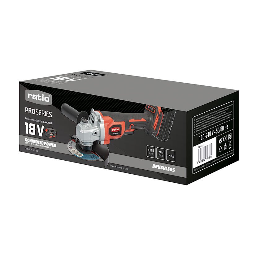Amoladora Brushless Ø115 MM RAM20-B RATIO Proseries 18 V - Imagen 7