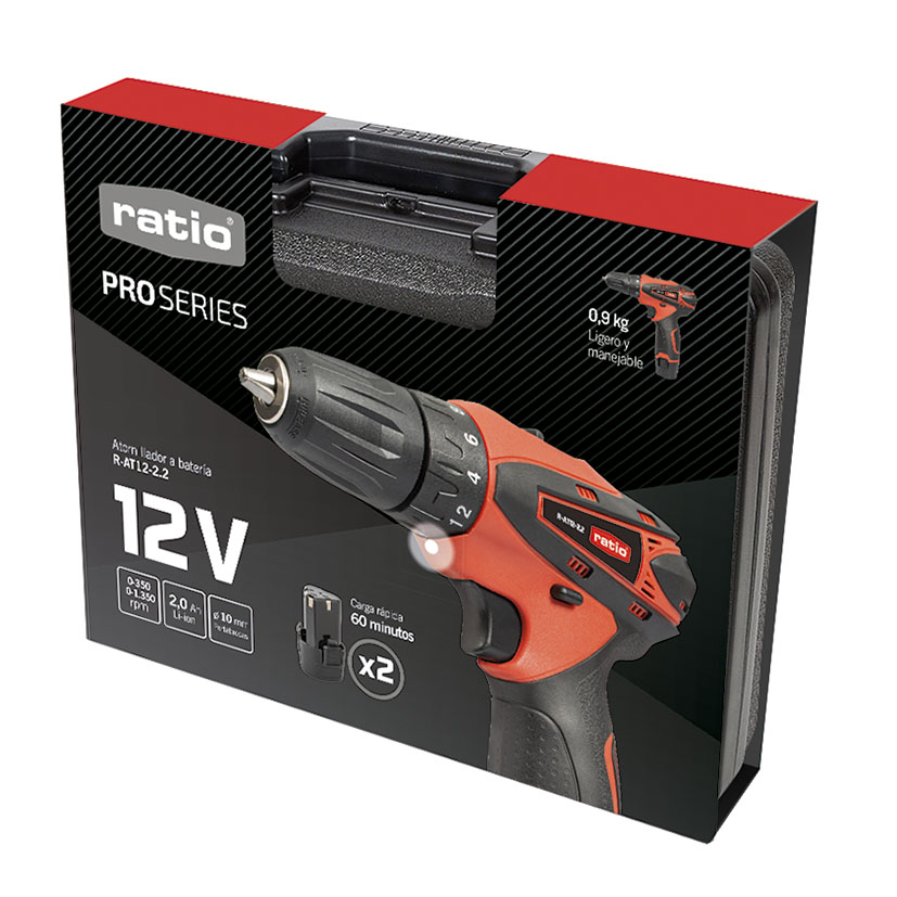 Taladro Atornillador A BAT R-AT12-2 2 RATIO Proseries 2X2 12 V batería - Imagen 5