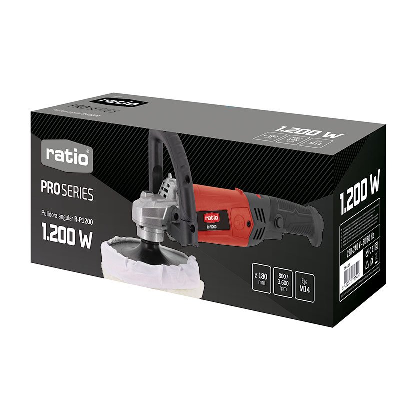 Pulidora RP1200 RATIO Proseries 200 W 180 Mm lijadora - Imagen 7