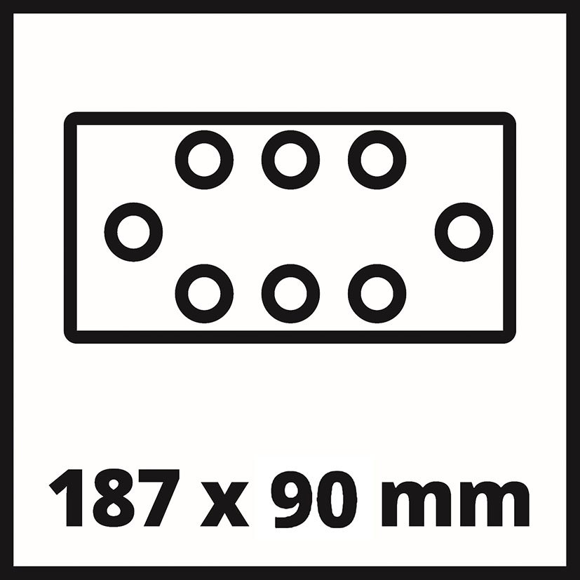 Lijadora Orbital TC-OS 18/187 Li S/bater Einhell 97X187 Mm 18 V - Imagen 4