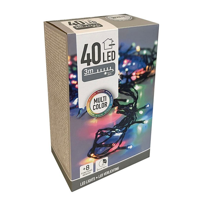Iluminación LED Int/ext 40 LED Multicolo 3 M 3M navideña - Imagen 3