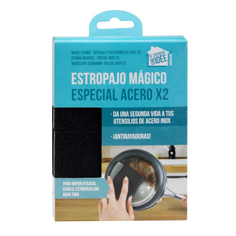 Esponja Magica Especial INOX X 2 Unid 7X10 5X2 limpieza - Imagen 4