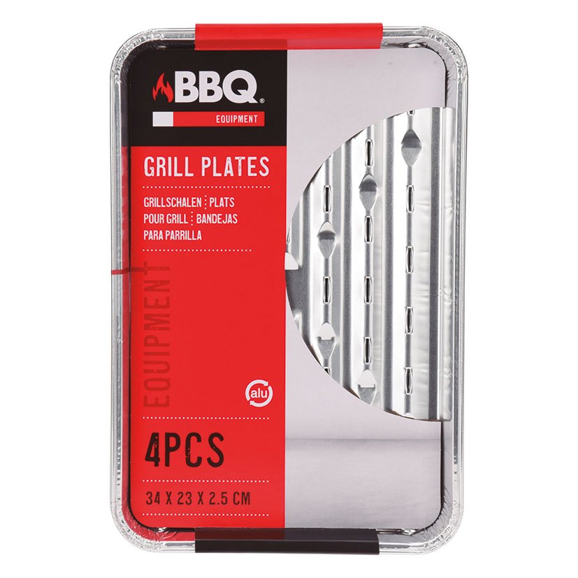 ACC Barbacoa Bandeja ALUM 34X 23X2,5 CM 4U 34X23X2,5 CM aluminio - Imagen 2