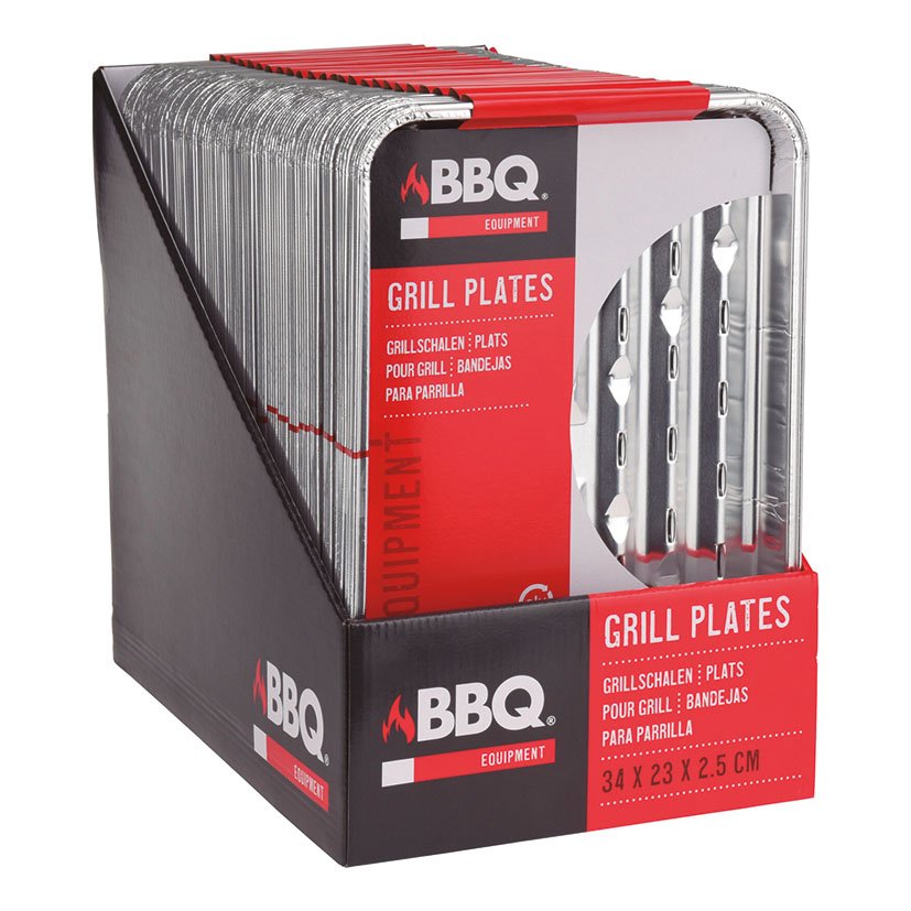 ACC Barbacoa Bandeja ALUM 34X 23X2,5 CM 4U 34X23X2,5 CM aluminio - Imagen 3