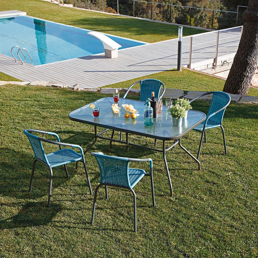 MESA ACERO BASIC 142X90 CM 142X90X71 Cm mueble metal - Imagen 2
