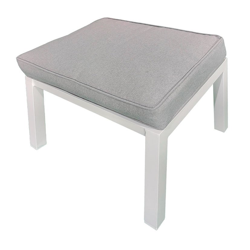 CONJ ALUM SOFA+2 SILL+2 Pufs+mesa ALTA 176X68 6X101 Cm mueble metal - Imagen 10