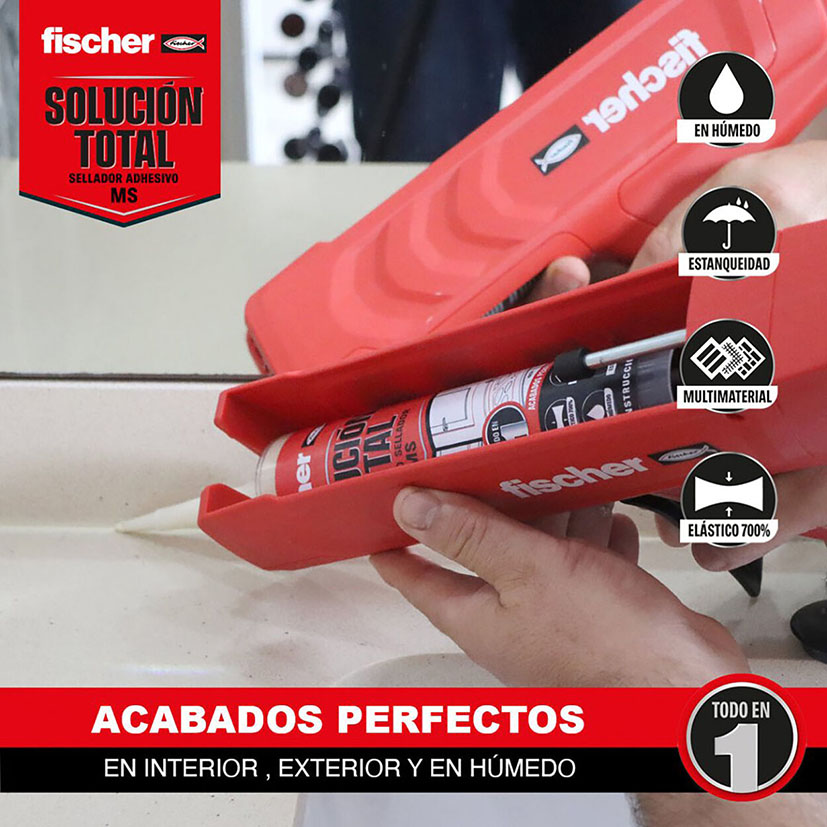 ADH Sellador S T Fischer Cristal 290 ML adhesivo - Imagen 4