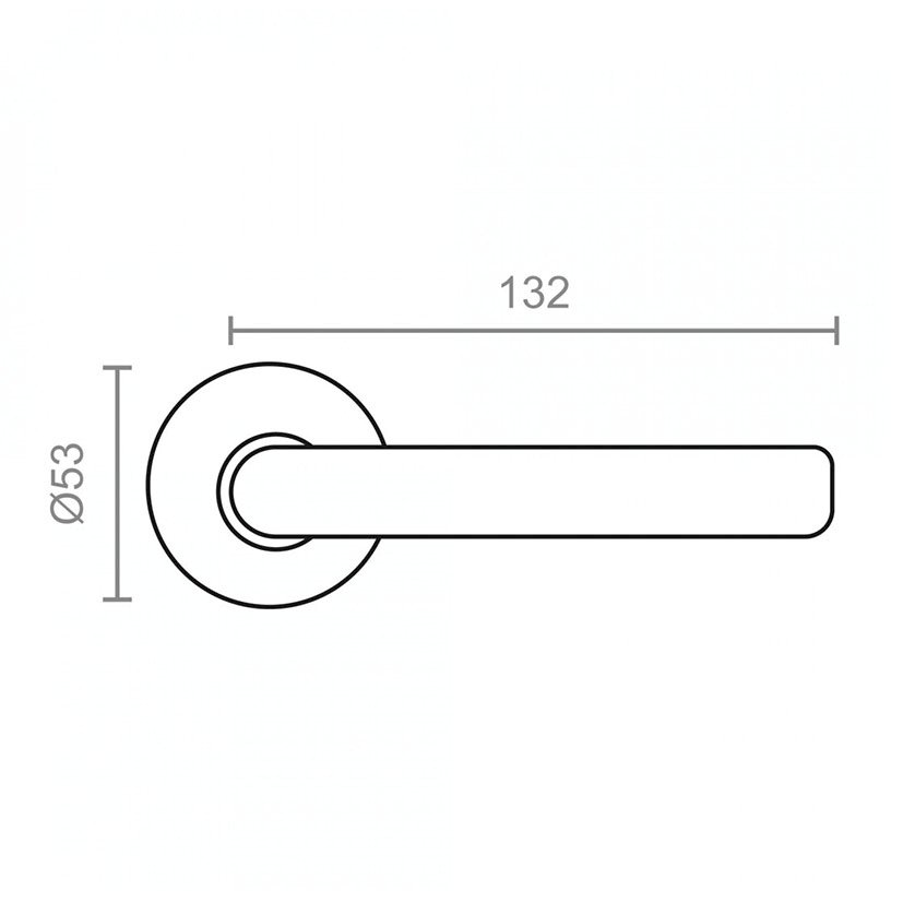 Manilla Roseta 565 Ø53 MM NS INOX JGO2 Micel puerta ventana - Imagen 2