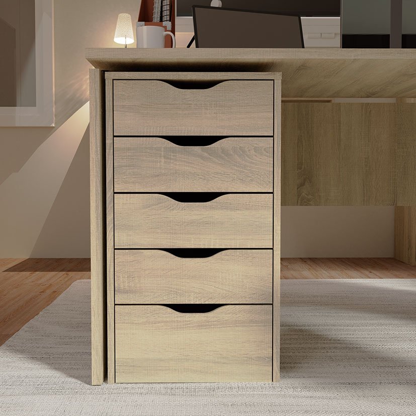 Cajonera 5 Cajones EKO 71X 40X43 CM CAMBR Pitarch 71X40X43 CM 40X43X71 Cm caja ordenación - Imagen 3
