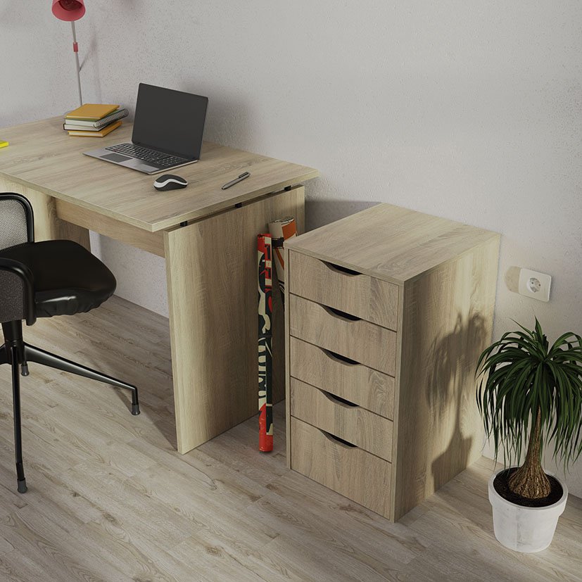 Cajonera 5 Cajones EKO 71X 40X43 CM CAMBR Pitarch 71X40X43 CM 40X43X71 Cm caja ordenación - Imagen 4