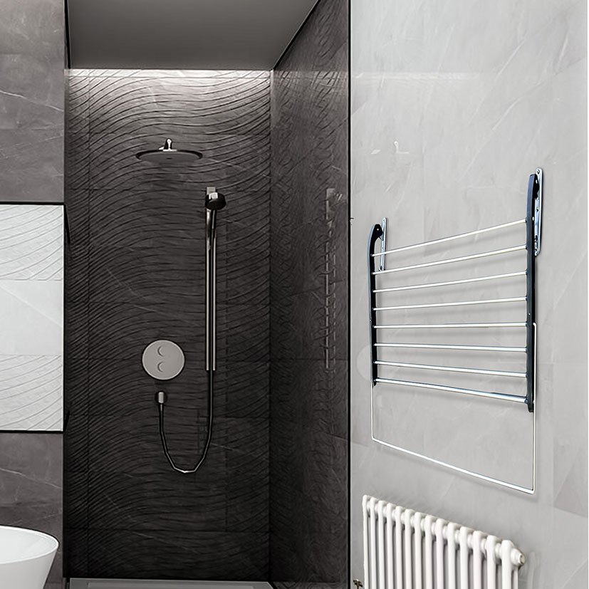 Tendedero PARED Plegable ALUM Pratik 80X50X26 Cm - Imagen 3