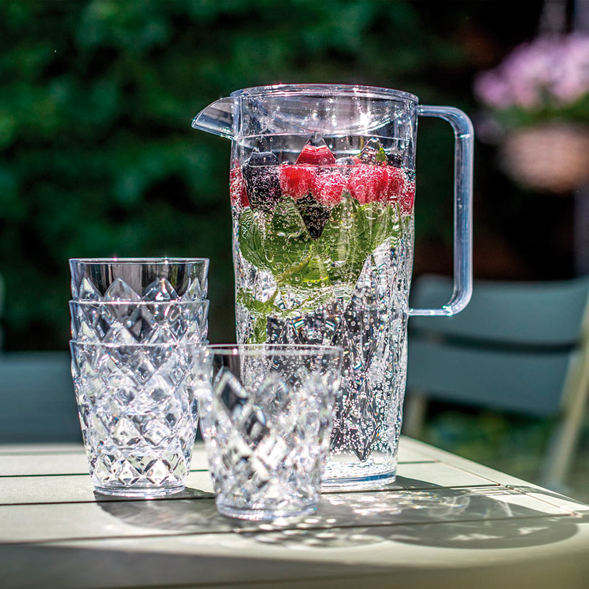 JARRA Crystal PITCHER+4 VASOS Koziol 200 Ml botella - Imagen 3