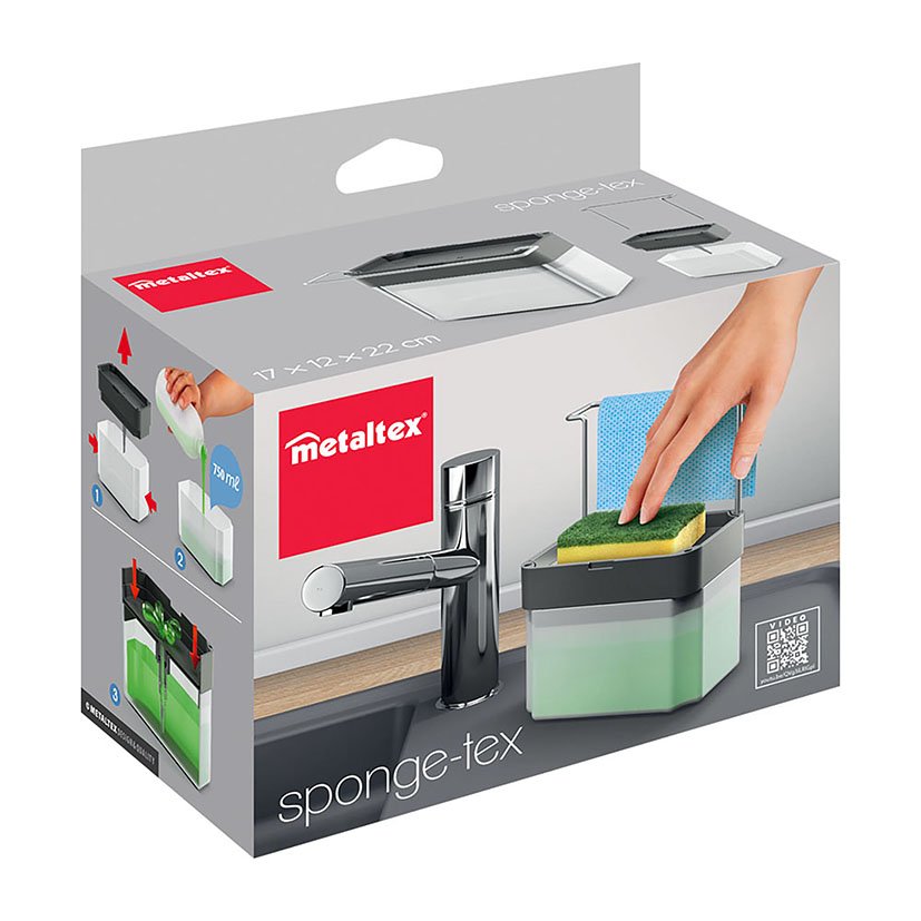 Dispensador JABON Sponge TEX Metaltex 17X12X22 Cm 750 Ml limpieza - Imagen 9
