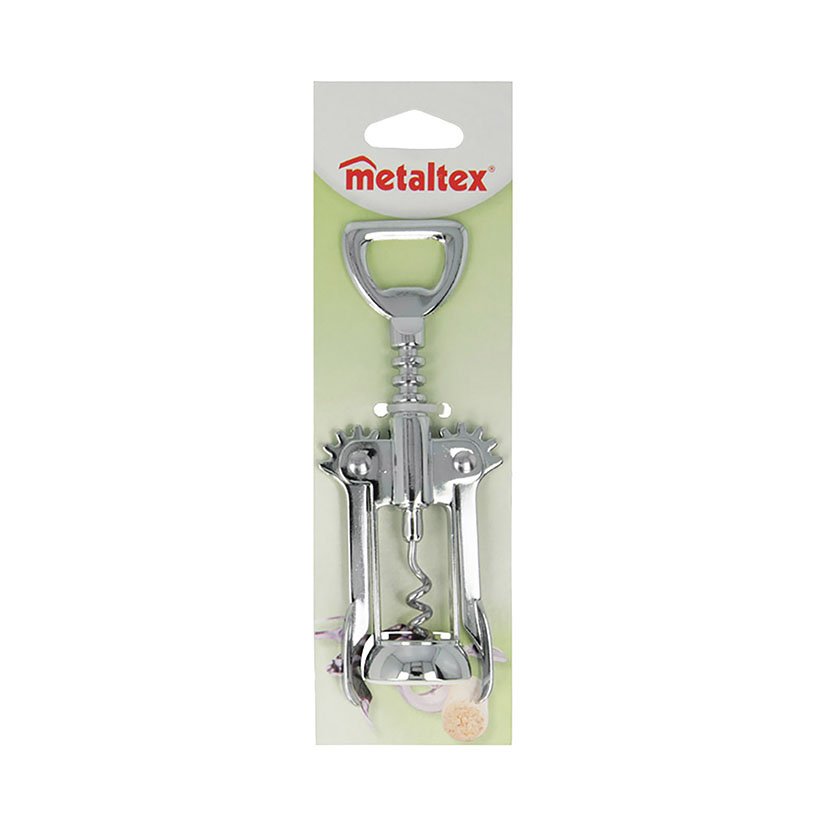 Sacacorchos 2 MANOS Metaltex 15 Cm vino - Imagen 3