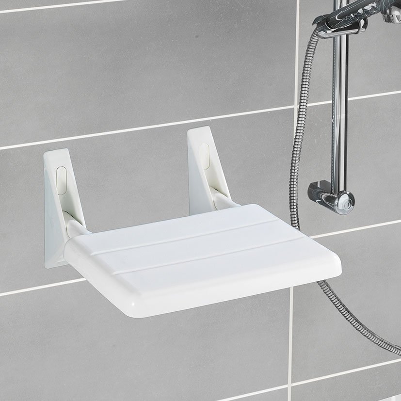 SERIE Secura Asiento Plegable PLAST Wenko 32X36X19 Cm baño ducha - Imagen 2