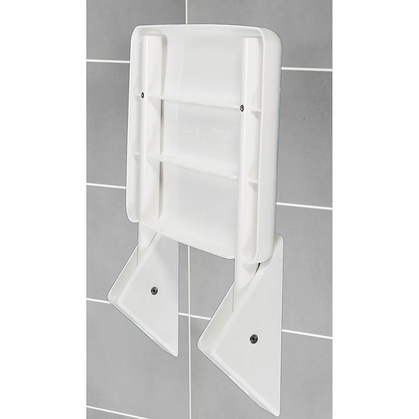 SERIE Secura Asiento Plegable PLAST Wenko 32X36X19 Cm baño ducha - Imagen 3