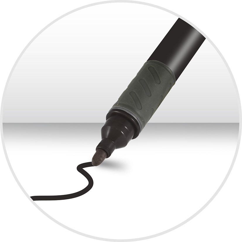 Rotulador Permanente P Redonda NEGRO Bismark material oficina - Imagen 2