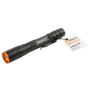 Linterna LED Duolec Bricolight R003 Potencia Máx 3 W. 120 Lm. Alcance 100 M. Autonomía 3 H. Dimensiones Ø 2,3 X 15.