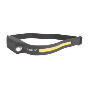 Linterna LED Frontal Duolec Bricolight R010 Potencia Máx 8 W+5 W Cob 300 Lm.alcance 80 M.expositor Display 8 Unidad