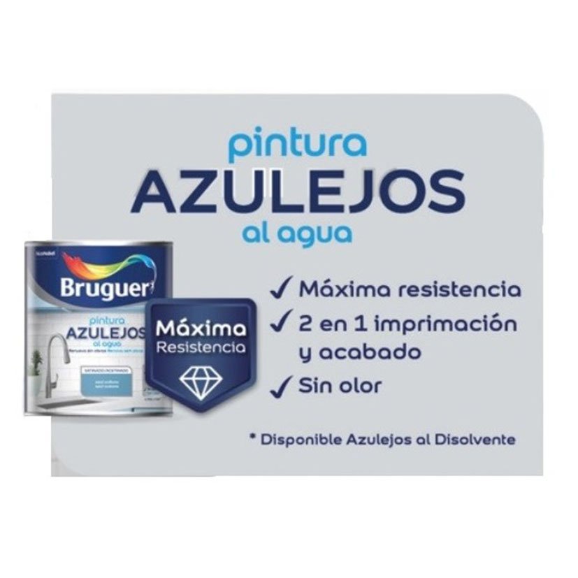 BR Azulejos AGUA SAT Blanco PDRA 750 ML Bruguer 750 ML esmalt - Imagen 3