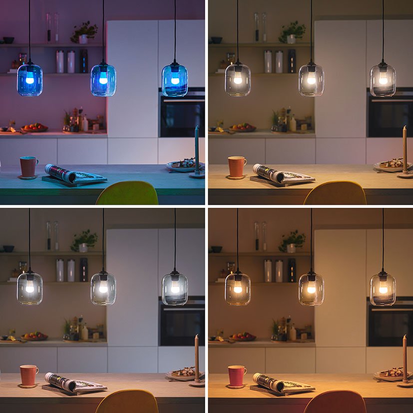 LED Esferica 40 W E14 2200K-6500K+RGB Philips 40 W 45X101 Mm bombilla - Imagen 2