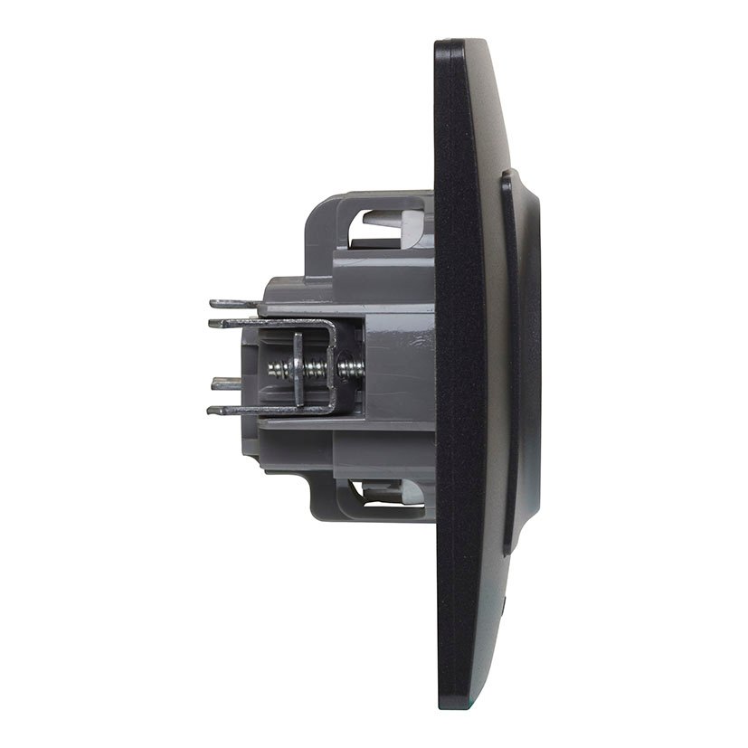 NILOE TOMA 2P+T BLACK Monobloc Legrand Negro mecanismo empotrar - Imagen 2