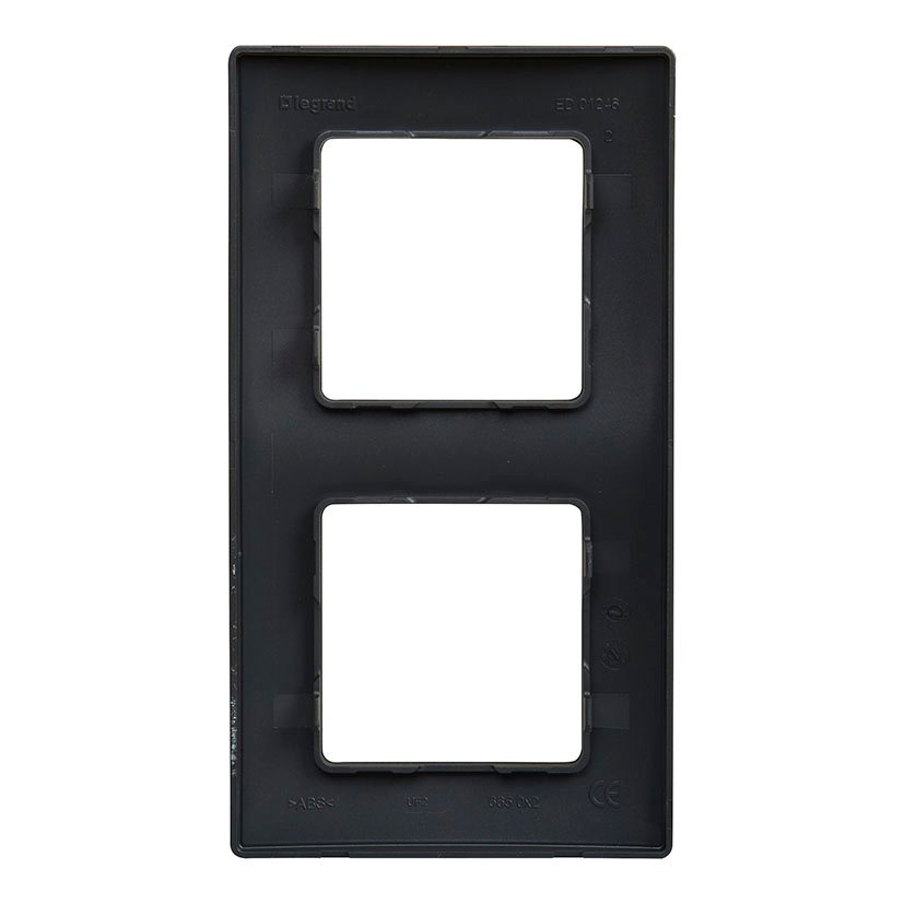 NILOE MARCO 2 Elementos BLACK Legrand Negro mecanismo empotrar - Imagen 2