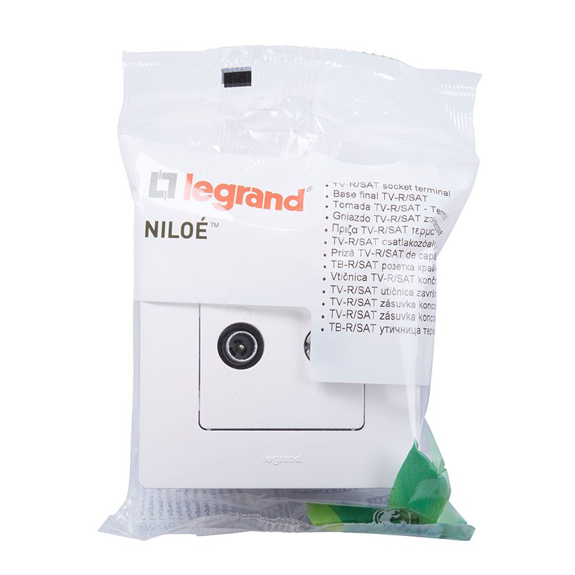 NILOE TOMA Tv-r/sat TERM Blanco Monobloc Legrand mecanismo empotrar - Imagen 5