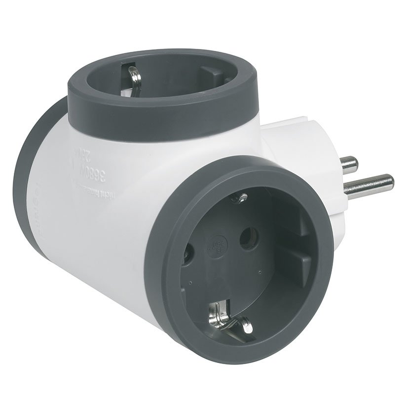 ADAPT STD 3X2P+T LA BL/NG Legrand Blanco bas múltipl - Imagen 3
