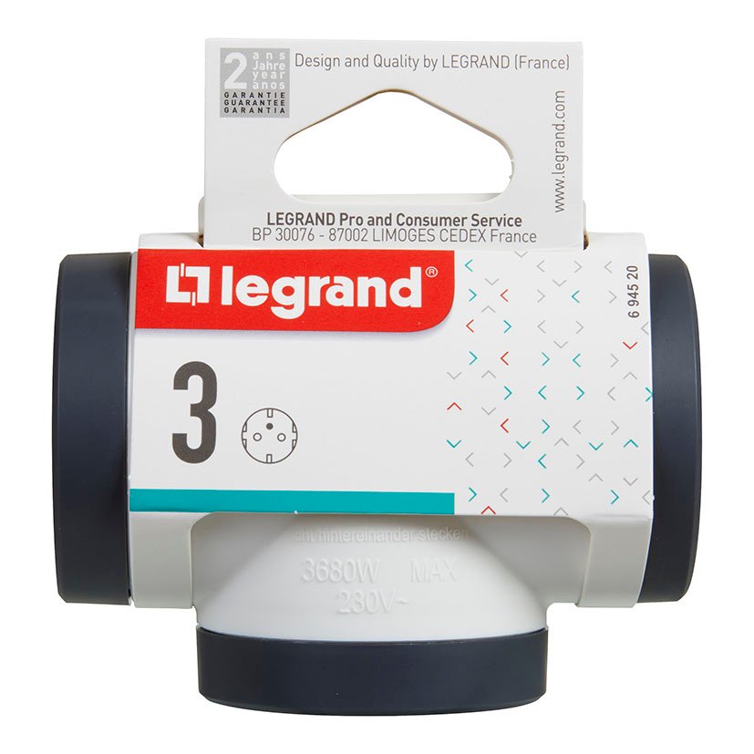 ADAPT STD 3X2P+T LA BL/NG Legrand Blanco bas múltipl - Imagen 4