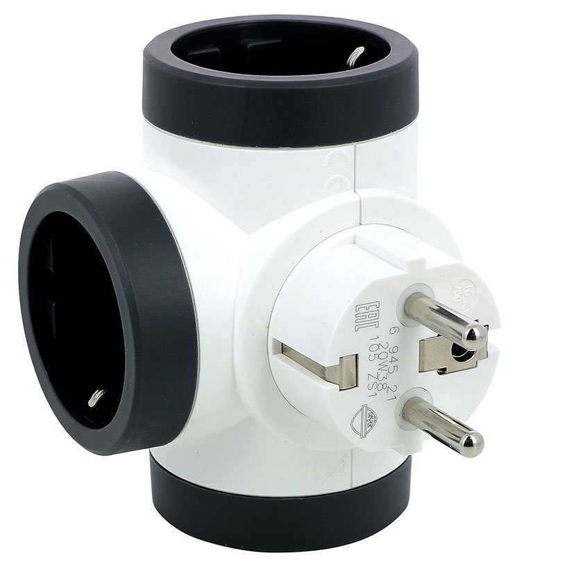 ADAPT STD 3X2P+T LA Rotativo BL/NG Legrand Blanco bas múltipl - Imagen 2