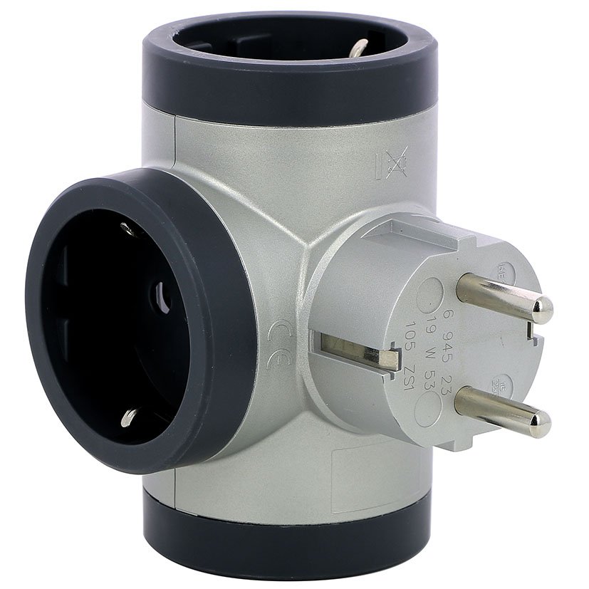 ADAPT STD 3X2P+T Lateral Aluminio Legrand Gris bas múltipl - Imagen 2