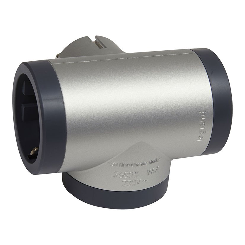 ADAPT STD 3X2P+T Lateral Aluminio Legrand Gris bas múltipl - Imagen 3