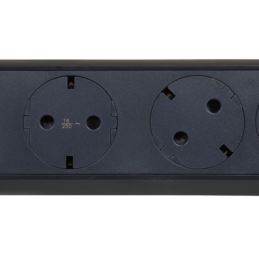 Bmúl PRE 3X2P+T Rotativa 1,5M NEGRO Legrand bas múltipl - Imagen 2