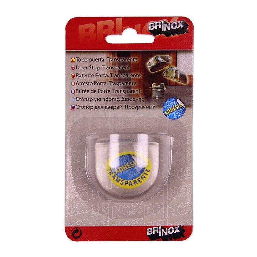 TOPE Metacri Ovalado Adhesivo Transpar Brinox 42X39X22 Mm top puerta - Imagen 2