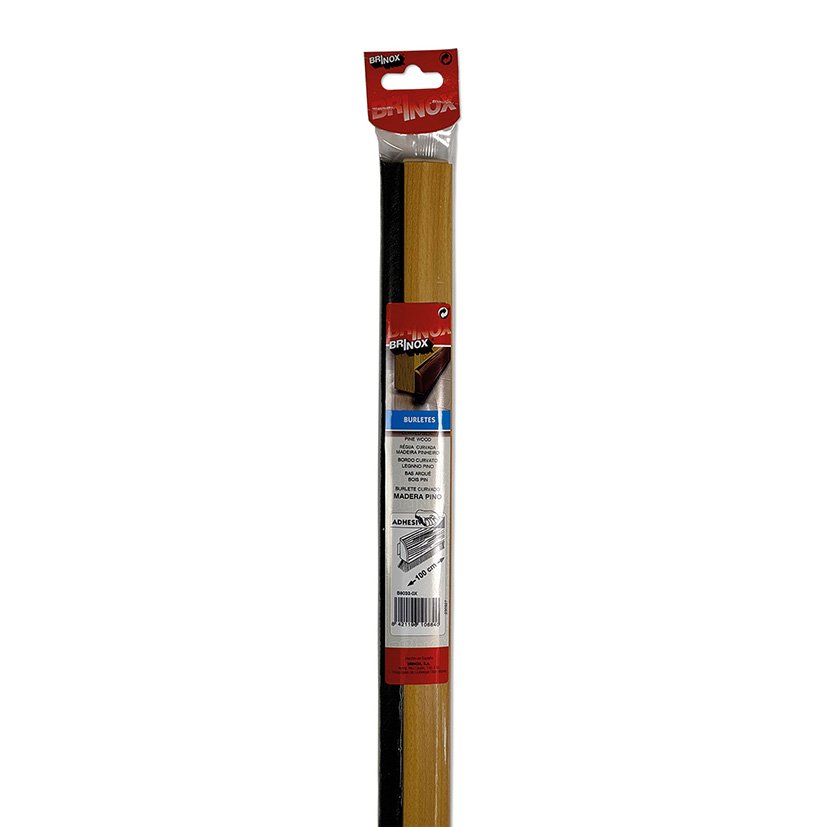 Burlete Curvado Adhesivo 1M Madera PINO Brinox 100 Cm burlet - Imagen 2